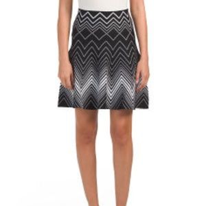 Black and White Philosophy Republic Skirt